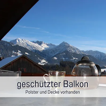 Biohof Burger, 3 sonnige Fewo, alle mit Balkon, Spielzimmer, Grillhütte, 7 km vor Oberstdorf-2